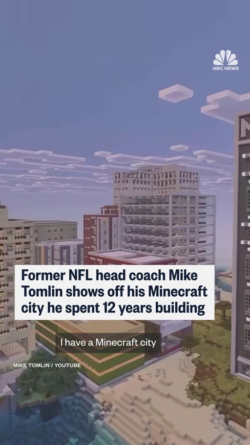 As the coach of one of the NFL’s most successful franchises, the Pittsburgh Steelers, for nearly two decades, Mike Tomlin was charged with building championship-caliber teams.

In his free time, Tomlin was building something different: an elaborate cityscape in the video game “Minecraft.”

Watching his then-young children spend hours playing “Minecraft” had inspired him to see what all the fuss was about. 

“More than anything, it was therapeutic for me,” Tomlin said. “So, mindless entertainment. I’m not a big TV watcher. It allowed me to detach from the realities and the pressures of life.”