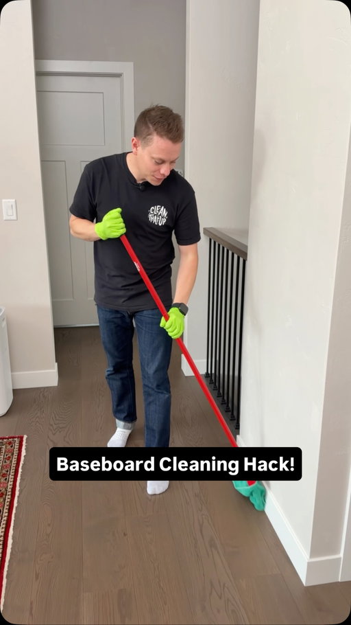Use this hack the next time you clean your baseboards!