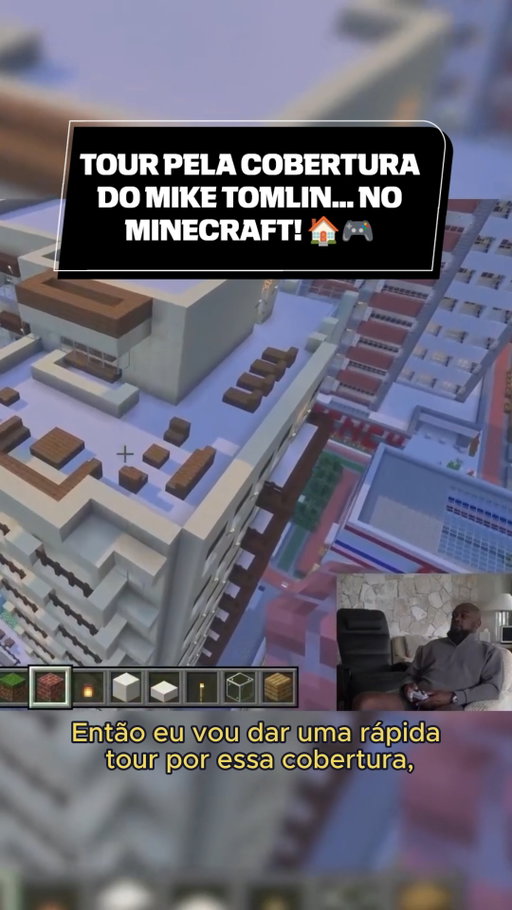 Mike Tomlin também manda bem na arquitetura! 😂 Técnico do Pittsburgh Steelers mostra uma das coberturas que construiu em sua cidade no Minecraft.

Via: @nfl (IG) | Mike Tomlin/YT

#NFLnaESPN