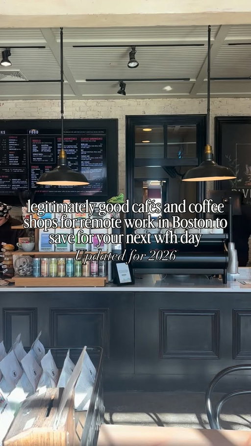 New and improved WFH remote work spots in Boston list updated for 2026 ☕️ cafés & coffee shops

My go-to WFH Cafés (all over Boston, Cambridge, etc.)
@revivalcafeandkitchen particularly the Allston, Fort Point, and Watertown locations have hella seating and quiet areas
@ghowellcoffee at Godfrey Hotel has extra seating due to hotel lobby adjacent
@capitalonecafe  Back Bay or Seaport (Harvard Square / South End are not as spacious)
@jahocoffee has multiple locations 
@heyshybird $20 work from shy bird deal for bottomless coffee 
@tavernoftales 
@atmidnightmorning Roslindale (work from MM Wednesday)
@eatbottega and @latavernettabymida have remote work coffee/meal deal specials, or at least had in the recent past 
@charlesriverspeedway in warmer seasons 
@tradesmanboston and its sister locations are usually spacious 
@bom.dough Inman 
@cannonballcafebos back area designated for quiet work 
@vestercafe both locations but esp. Southie
@travelmug.cafe 
@pavementcoffee Brighton
@trianglecoffee 
@diesel_cafe and family (Bloc, Forge)- time limits on laptops, not allowed weekends 
@phinista.cafe Porter Square
@lifealivecafe especially Union Square, BU
@dailyprov Seaport has best outdoor seating area 
@comgoodwaltham is a dedicated coworking space in the back of a cafe 
@lilwolfcoffee is in a spacious lobby as well 
@phin.coffee.house in the Allston treehouse building near HBS

Ultimate pro tip is look for a brewery with a cafe by day- @mightysquirrelfenway @pepitacoffeeco @remnantbrewing @winterhillbrewingcompany etc.

Bonus spaces: @cambridgefoundry the BPL, the Smith Student Center sections open to the public are all options that are completely free and non cafe environments 
Any big ones I missed?