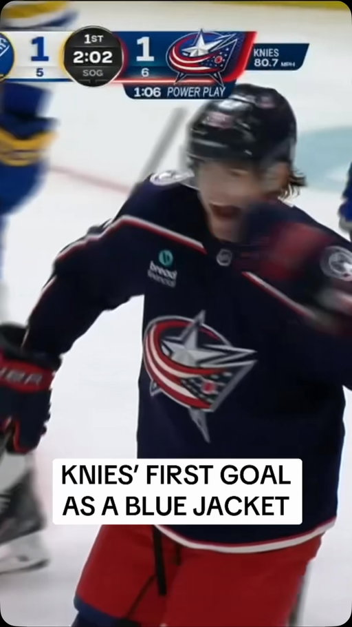 Didn’t take Matthew Knies very long to score his first goal in his new threads! 🚨

(via Blue Jackets Hockey Network)