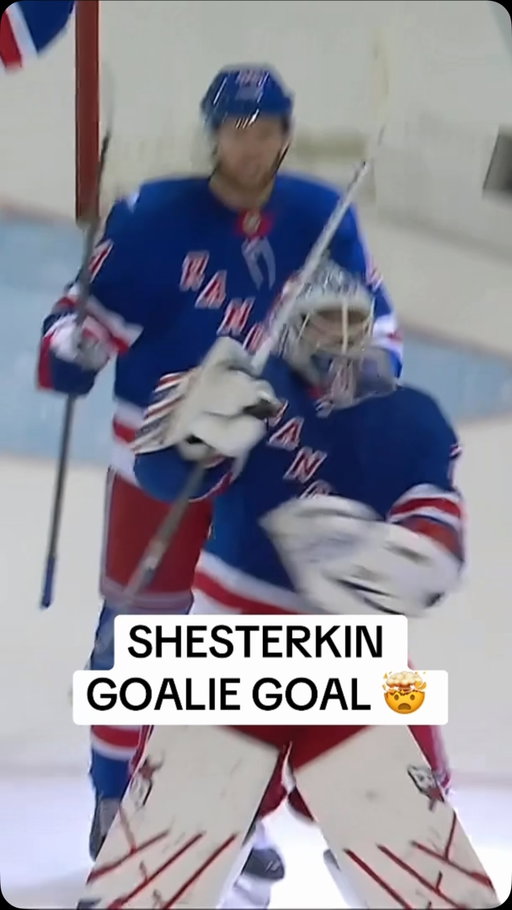 🚨 GOALIE GOAL ALERT: IGOR SHESTERKIN 🚨

(via @msgnetworks)