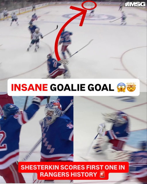 RANGERS GOALIE GOAL 🤯🔥

IGOR SHESTERKIN GETS THE FIRST GOALIE GOAL IN RANGERS HISTORY ‼️