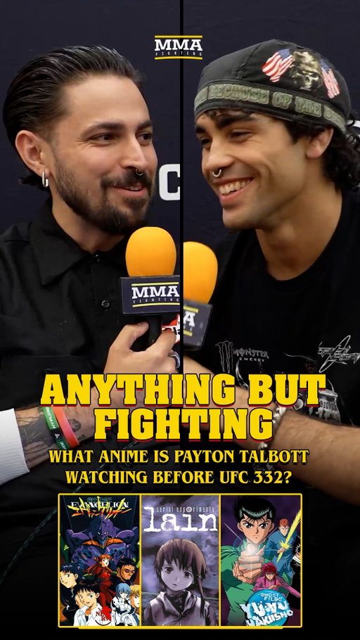 What are some anime that shaped Payton Talbott’s worldview? 👀

• Yu Yu Hakusho
• Serial Experiments Lain
• Neon Genesis Evangelion
• Ghost in the Shell

Watch our full chat on @mmafighting’s YouTube page.