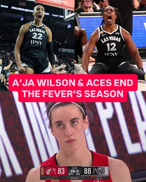 The Las Vegas Aces eliminated the Indiana Fever from the WNBA Playoffs 2-1 in a BANGER first round series. A’ja Wilson was dominant per usual putting up a monster 36 points and 10 boards.

They will move on to play the winner of the Wings and Valkyries series. Caitlin Clark and the Fever’s season will come to an end.