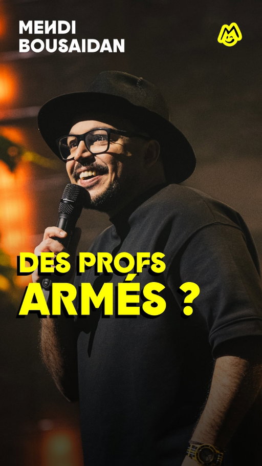 Quel prof serait le meilleur avec une arme ? (Balle perdue pour les profs d’histoire 😅)

Le sketch complet de @mehdibousaidan « Les profs » est disponible sur notre chaîne.

Il était au @montreuxcomedy Festival 2023.