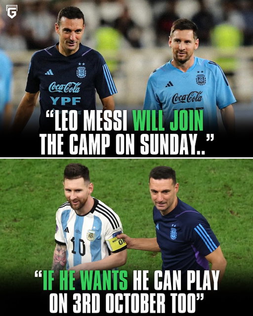 🗣 Lionel Scaloni: “Leo Messi is expected to join the camp on Sunday after the game against Burkina Faso, but if he wants to play on October 3rd too, NO PROBLEM!” 🥺🇦🇷⬇️

This shows exactly how much Argentina loves and respects Messi. ❤️

The difference with Cristiano Ronaldo is heartbreaking. Seeing a true legend face such hard times with his own national team is just sad. 💔🐐