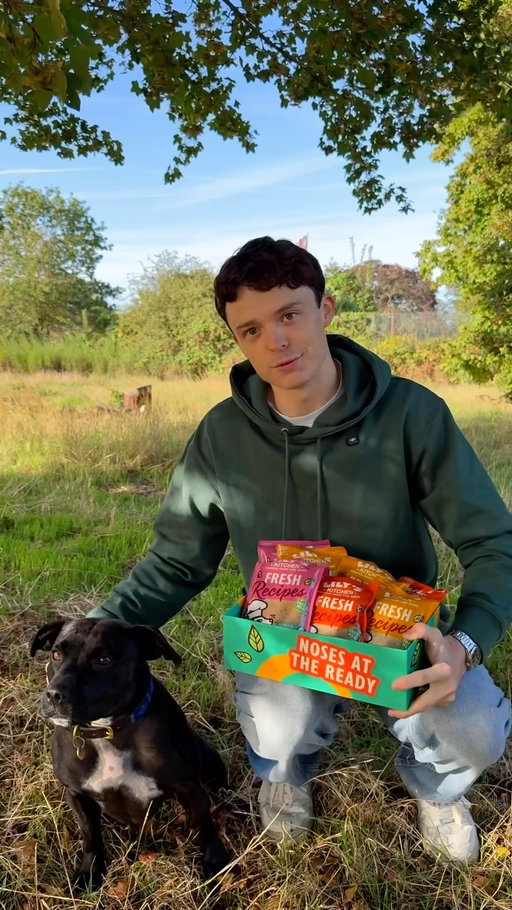 Safe to say dinner went down well! 
Trying the new @lilyskitchenpetfood Fresh Recipes and someone’s obsessed 🐾
Available on their website now #Ad