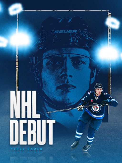 Bauer DEBUT day 🤩

Tyrel Bauer will make his @nhl debut tonight.