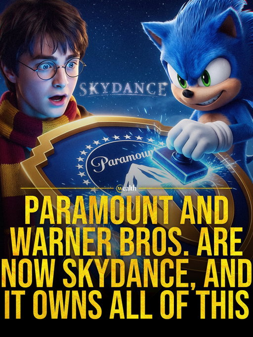 Batman, Harry Potter and SpongeBob are heading for the same company. 🎬

That’s a lot of familiar names under one roof.

Paramount’s acquisition of Warner Bros. Discovery is valued at about $111 billion, including debt. David Ellison announced that the combined company will be called Skydance. The deal brings HBO Max and CNN together with Paramount’s film and television businesses.

One company will have a hand in a lot of what we watch.

Swipe ➡️ through to see the movies, shows and brands coming together under Skydance.

#wealth #skydance #paramount #warnerbros #hollywood