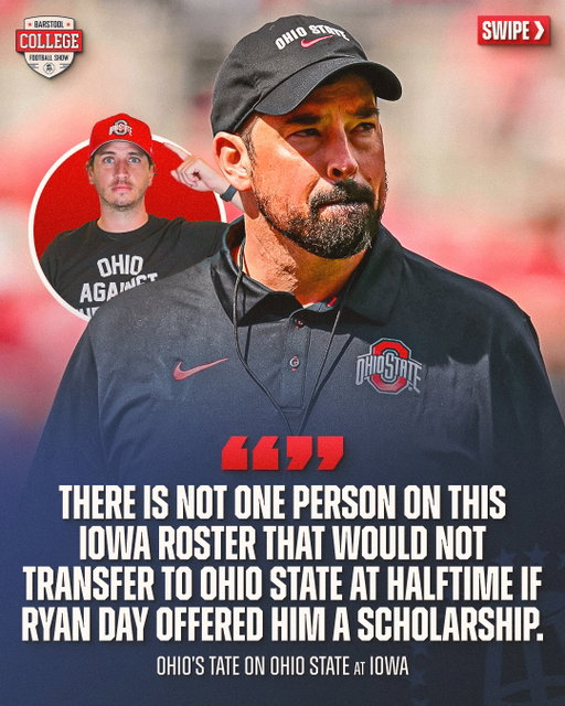 Our local Ohio State fan is DARING anyone to pick Iowa this weekend