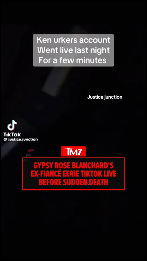 😧 Gypsy Rose Blanchard's former fiancé Ken Urker posted a cryptic live stream just hours before his sudden death ... and the clip is eerie.

Ken shared the TikTok Live Wednesday night ... appearing to be traveling somewhere as wind whips through the audio. He doesn't appear to say anything during the video.
