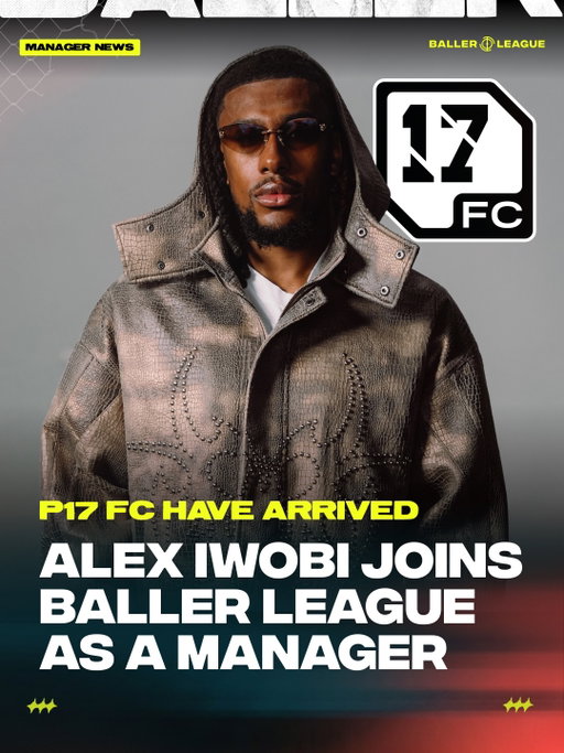 The Project starts now 🔥

Welcome to Baller League, Alex Iwobi