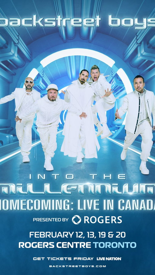 Backstreet Boys are coming to Toronto! 💙✈️🩵

They are bringing Into the Millennium Homecoming to Rogers Centre for FOUR shows in February 2027! 

Here are the dates you need to know:

🪩 Show dates: FEB 12th • 13th • 19th • 20th
⏰ Presales begin at 10 AM ET
  Oct 5: Rogers Presale
  Oct 6: Backstreet Army Presale
  Oct 7: Artist Presale
  Oct 8: Live Nation + Rogers Centre Presale
  Oct 9: General Sale

PLUS: Toronto is also getting the Backstreet Boys YYZ Terminal, a Millennium-inspired fan pop-up with exclusive merch, collectibles, photo moments and fan events 🤩🎤🎶 

#intothemillennium #rogerscentre #backstreetboys #bsbarmy #torontoconcerts