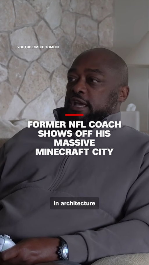 Former Pittsburgh Steelers head coach Mike Tomlin posted a video on YouTube showing a city he built on Minecraft over the span of 12 years.