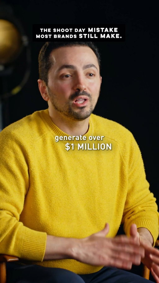 The biggest commercial campaign mistake? 

Paying for a full shoot day and only getting one video. 

Your set and crew are fixed costs. 

Plan your hero video AND your retargeting cutdowns before you get on set. 

More deliverables = more chances to reach your audience without spending more money.

Follow to learn more.
