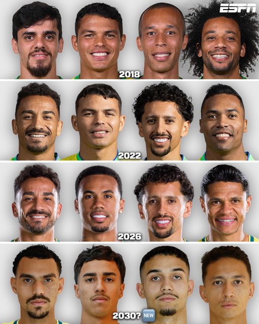 A NOVA MURALHA DA SELEÇÃO BRASILEIRA? 👀 

Amanhã tem Brasil x Índia por amistoso internacional, e a ESPN traz esse comparativo entre as linhas defensivas da seleção nas últimas Copas, e uma possível nova formação para o mundial de 2030. Qual é a melhor, torcedor?

#FutebolNaESPN #Brasil