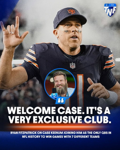 Fitz couldn’t have been happier for Case Keenum 🥹