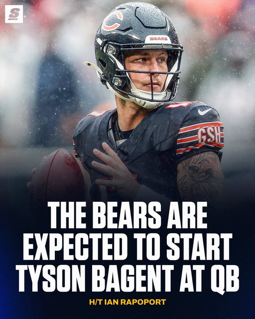 Should the Bears start Tyson Bagent over Case Keenum in Week 4? 🤨
[h/t @rapsheet]