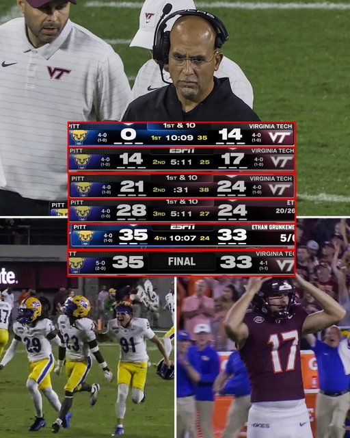 WHAT AN ENDING FOR PITT IN BLACKSBURG 😱