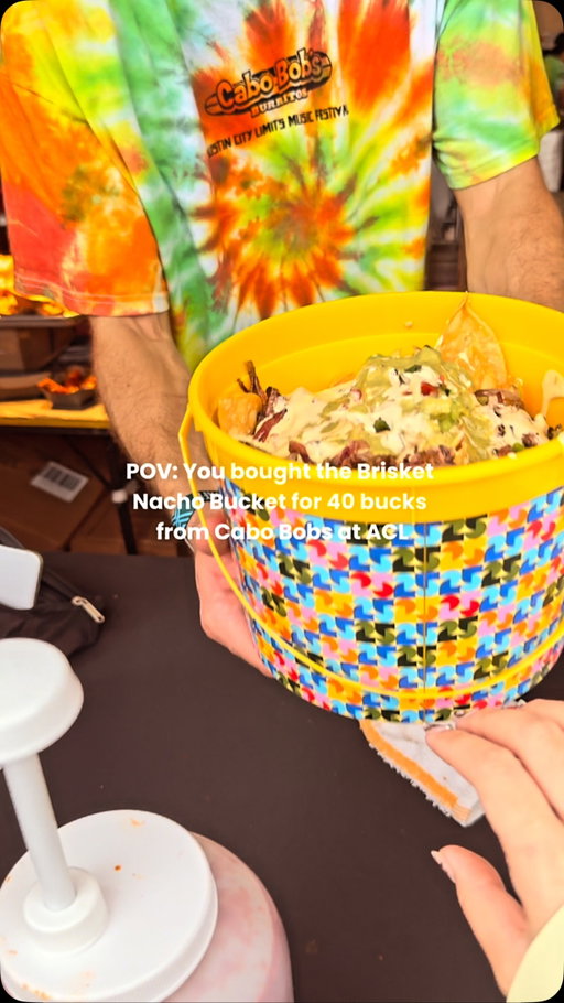 Easily the best 40 bucks I’ve ever spent @cabobobsaustin @aclfestival . #acl #aclfest best food at ACL