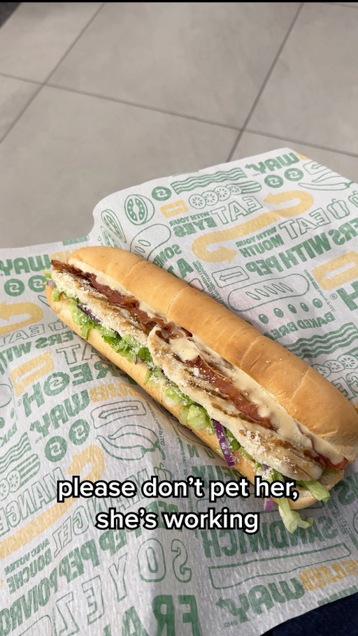 she’s specially trained to sense when my cravings are becoming crisis​