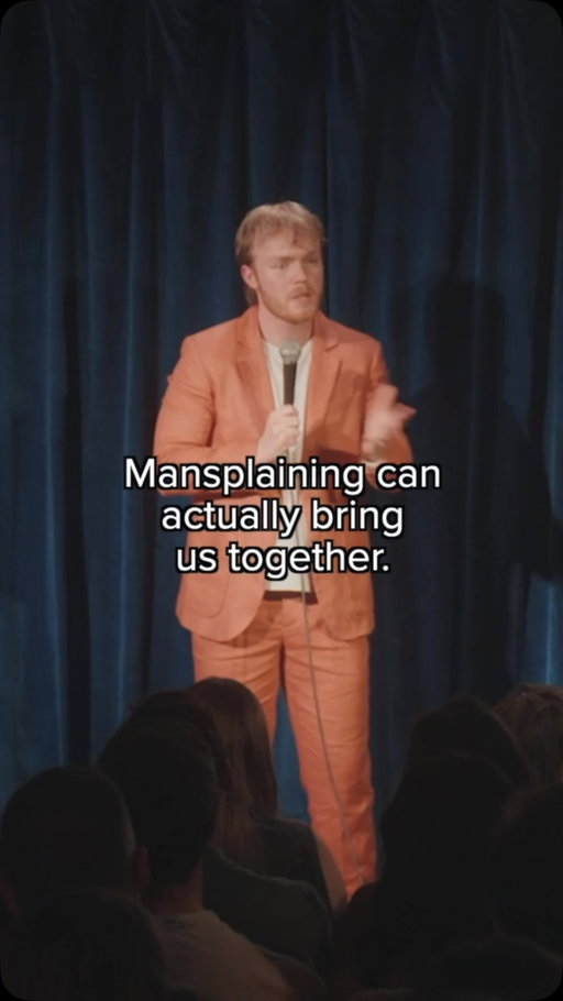One year since I bravely posted my defence of mansplaining. This is a clip from a comedy special, which is like a collection of jokes back-to-back. I am currently on tour, doing Chelmsford, Maidenhead and Northampton next week. 

#comedy #funny #mansplaining #standup