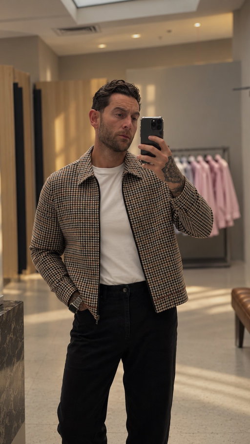 Lads you need to grab this @marksandspencer wool blend houndstooth jacket!! What a piece this is. Had to buy it there and then!

Product codes
Jacket - T165185M
Jeans - T171768B