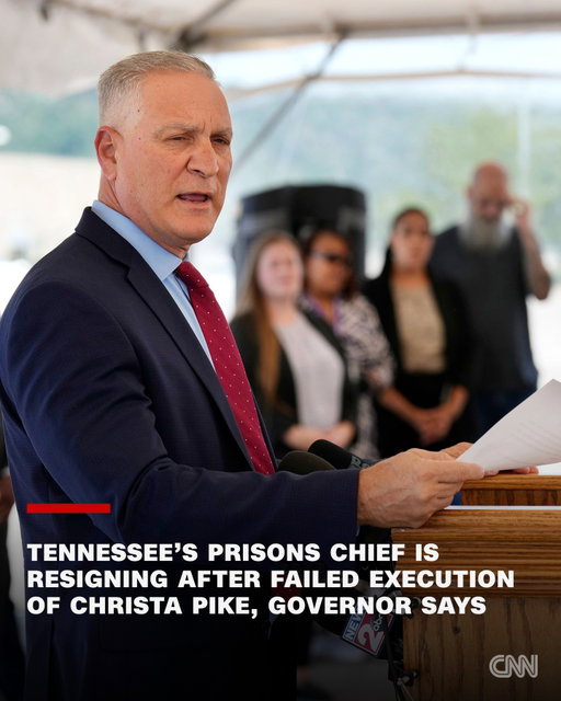 The head of Tennessee's prison system is resigning after the failed execution of Christa Pike, Gov. Bill Lee announced Saturday.

Tennessee Department of Correction Commissioner Frank Strada said in a statement that stepping aside "is in the best interests" of the state as an independent review is carried out to determine why Pike's execution failed Wednesday.

Pike was placed on a ventilator and remained unconscious in a hospital, her attorneys said in a court filing Friday.

Hospital staff, her lawyers said, were working to save Pike's life and as of late Thursday were trying to clear the two doses of the drug that the state uses to execute prisoners.

Pike, who was sentenced to death for the 1995 murder of 19-year-old Colleen Slemmer, had been set to become the first woman executed in Tennessee in 200 years before the failed execution.

Read more at link in bio.

📸: Mark Humphrey/AP