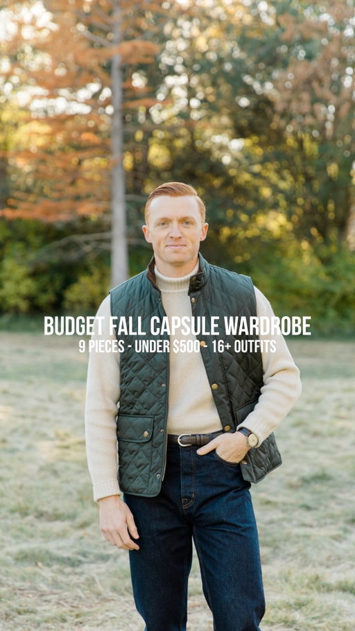 You don’t need to spend a fortune to look put together this fall.

9 pieces. Under $500. 16 outfits.

Every piece works with every other piece, so you can stop staring at your closet wondering what goes together. Two quilted layers, two sweaters, an oxford, and two pairs of jeans do almost all the work.

Comment BUDGET and I’ll send you the full guide with every outfit and every link.

#mensstyle #mensfashion #menscapsulewardrobe
