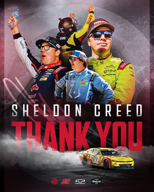 Thank you, Sheldon Creed. We wish you the best of luck in 2027. Let’s finish the 2026 season strong! 

#NASCAR