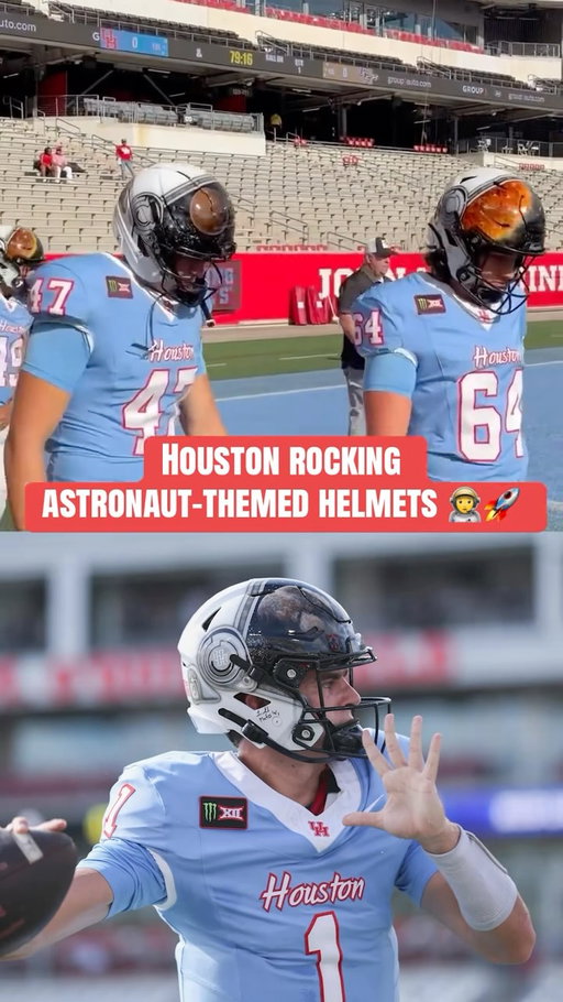 Are you rocking with Houston’s space-themed fit? 👀

(via cougarsportsone/X) 

#cfb #collegefootball #ncaafootball #space #big12
