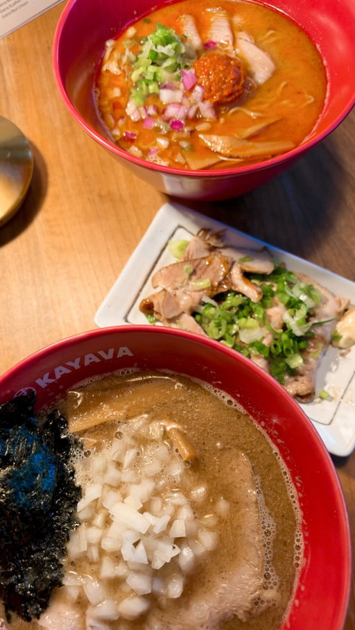 ✨ Hosted ✨ Kayava Ramen in Fremont just turned 2 🎉🍜

The star: a limited-time niboshi paitan — rich, creamy, only available [Oct 2–4] 🌟 

Happy 2 years, @kayava.us ! What’s your go-to ramen order 👇

#hosted #SeattleEats #SeattleRamen #SeattleFoodie