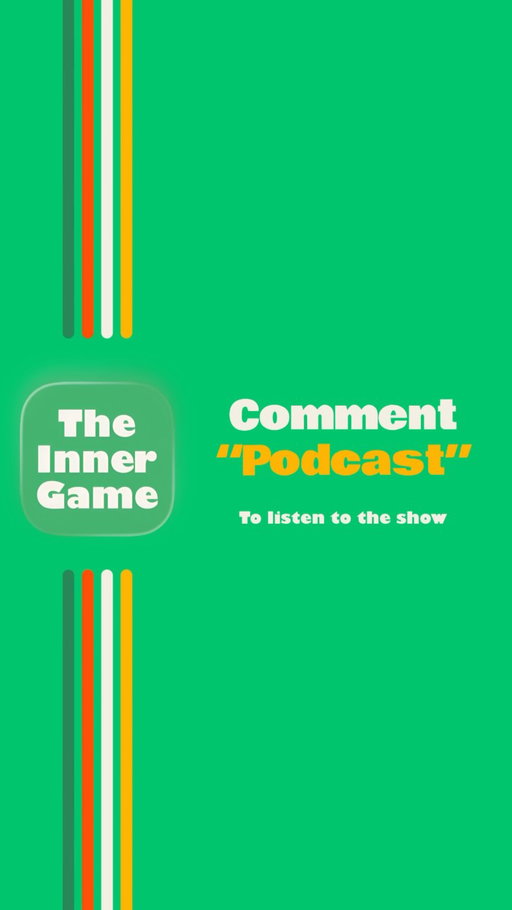 Comment “PODCAST” and we’ll send you The Inner Game Podcast.

Tim Gallwey put the whole idea in one line in The Inner Game of Tennis back in 1974: performance equals potential minus interference.

Pressure is interference, and the show is built on 50 years of learning how to lower it and leverage it. 

Where other apps are designed to have you step away from pressure, the Inner Game is built to have you step into it. 

[The Inner Game Podcast, new episodes every Saturday.]

#theinnergame #innergamepodcast #performanceunderpressure #sportspsychology