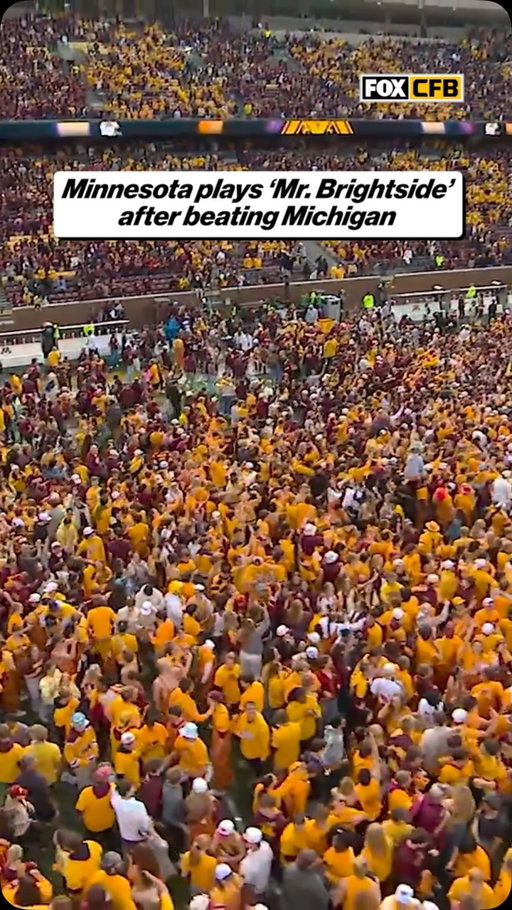 Minnesota trolls Michigan by playing “Mr. Brightside” after the win