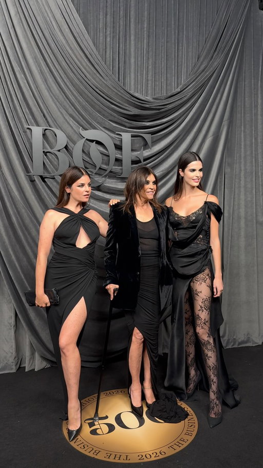 @carineroitfeld arrives with her daughter @juliarestoinroitfeld and @carolinammendes at the #BoF500 Gala in Paris to celebrate The Class of 2026.