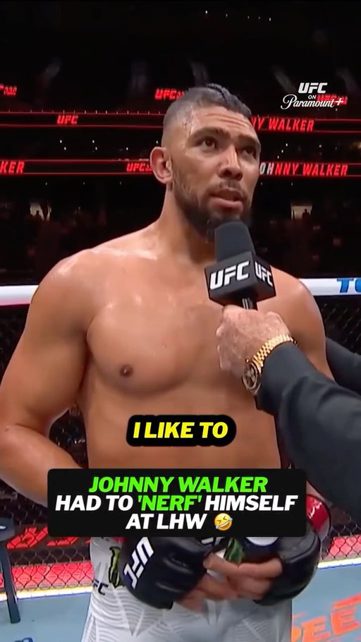 Johnny Walker had to nerf himself before coming to HW 🤣

[ #UFC332 | LIVE on @ParamountPlus ]
