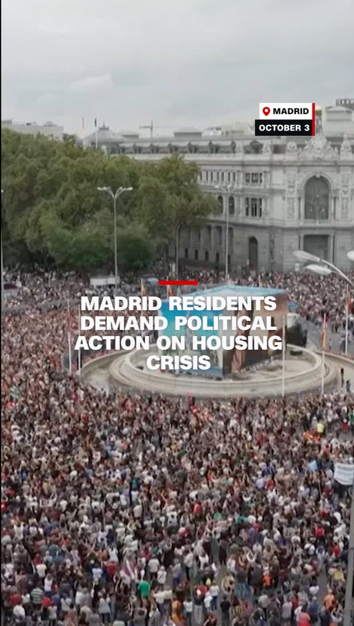 On Saturday, residents of Madrid and other Spanish cities protested parliament after housing protections were rejected in what protesters view as an ongoing housing crisis.

Read more at the link in bio.