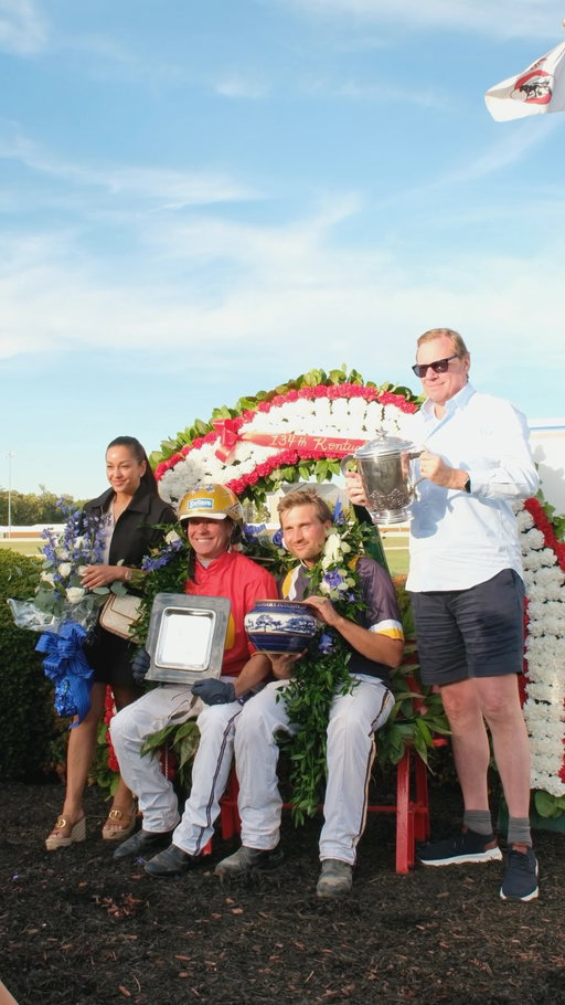 A special win for Marcus Melander and Nix Nacken in the 134th Kentucky Futurity sponsored by Hunterton Farm.