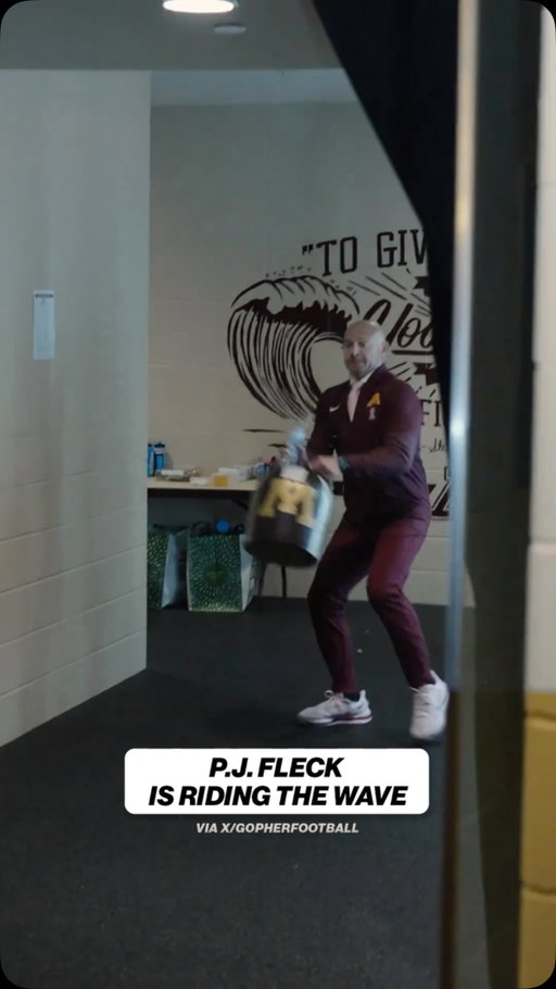 Elite vibes from P.J. Fleck after beating Michigan today

(via X/GopherFootball)