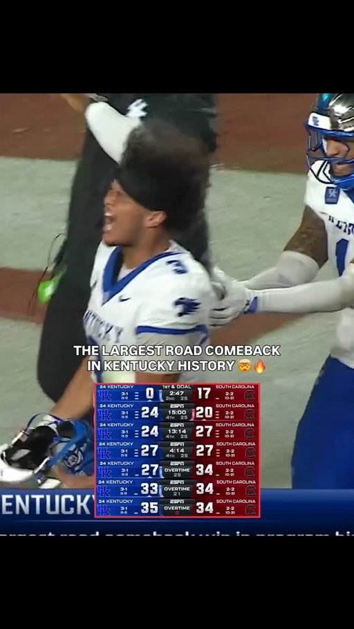 KENTUCKY GOES FOR 2 IN OT AND STUNS SOUTH CAROLINA 😱