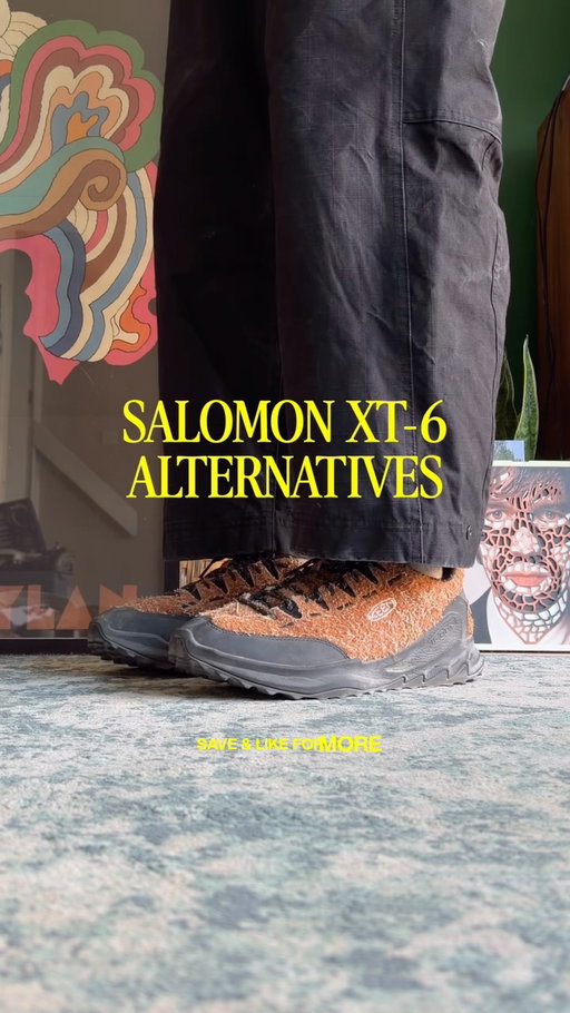 Easy Sunday vibes with footwear recommendations that mix that hike-core with general sneaker. All comfortable and some of these in my rotation were secondhand. More Royalty Free music for now 😭 #salomon #keen #thenorthface #gramicci #sneakers