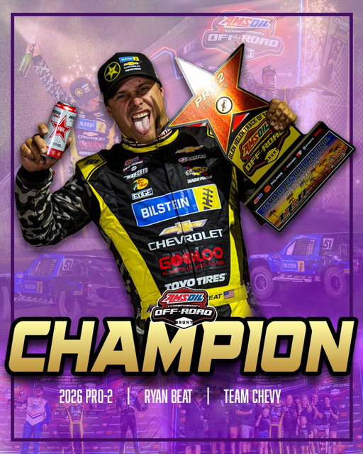 🏆Ryan Rowdy Beat is your 2026 Pro 2 Champion! 🏆

To our sponsors, we could not have done this without every single one of you. We love and appreciate you all!

To our fans, thank you for always showing up and giving us a reason to keep pushing, even on the hard days.

To the entire RBM crew, every single person never quit and always knew the end goal. Win the championship.

We did it. 🏆

Next up, the off season! We have a LOT to share during this time, so stay tuned. 🤘