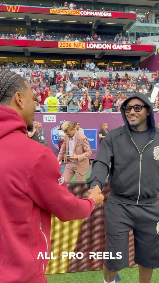 Washington D.C. legend John Wall meets up with Jayden Daniels and Stefon Diggs in London before the Commanders face the Indianapolis Colts.