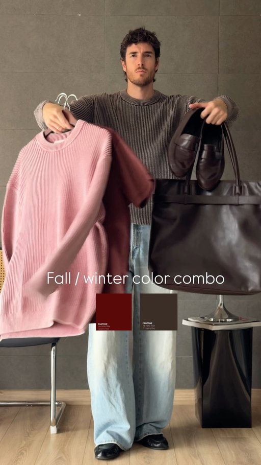 𝐁𝐫𝐨𝐰𝐧 & 𝐛𝐮𝐫𝐠𝐮𝐧𝐝𝐲 𝐧𝐞𝐯𝐞𝐫 𝐦𝐢𝐬𝐬𝐞𝐬 🟫🟥, even more with a touch of dusty pink! 

📝Ref in caption⬇️

1- washed grey knit from @hangeleven 
2- washed blue jeans from Zara 
3- burgundy shirt from @raithclothing 
4- Brown wide pants from Bershka 
5- washed pink knit from @hangeleven (my favorite one) 
6- accesories from @monateo.paris 
7- Watch from @harrywilliamswatch 
8- Bag from Zara 
9- mocasins from Zara 

#outfit #lookoftheday #menstyle #outfitoftheday #hangeleven