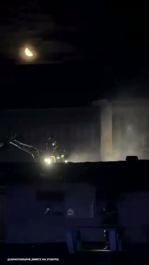 WATCH: A fire at a school in France was being investigated as a likely arson, news reports said, as chaotic student protests continued.