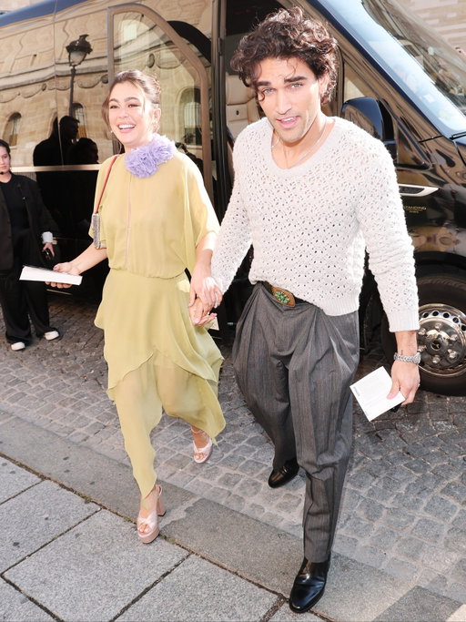 Dare we say it's #ParisFashionWeek official?! #OffCampus stars (and rumored couple) #MikaAbdalla and #JoshHeuston arrived hand-in-hand together at the @valentino spring/summer 2027 runway show. ❤️

📷: @gettyimages
