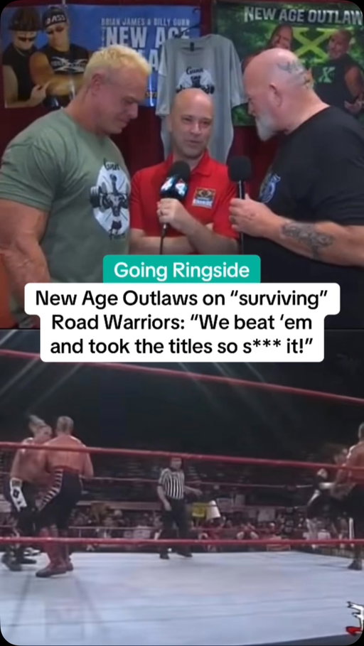 Talked to @bgjames and @realbillygunn about beating Road Warriors back in the day