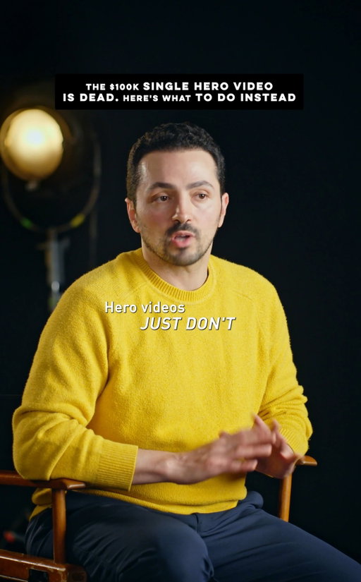 Most brands make this mistake: betting their entire production budget on one hero video. 

Today, your audience is everywhere, social media feed, streaming, retargeting, and sales decks. 

Here is why shifting to a campaign ecosystem gets you cutdowns, verticals, and alternate versions from a single shoot. 

Next time you plan a video campaign, think ecosystem.