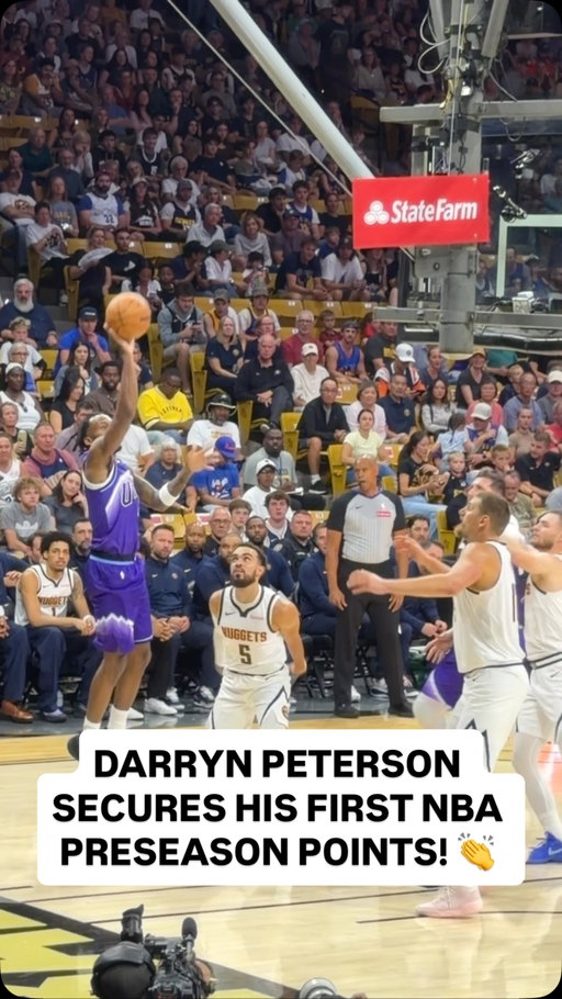 @darrynp1 pulls up on the baseline for a jumper as his first NBA Preseason bucket! 💪 UTA-DEN LIVE NOW on NBA TV